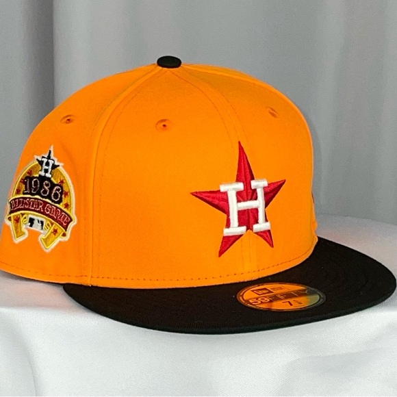 New 7 5/8 Houston Astros New Era 5950 Cooperstown Fitted Baseball Hat Cap - Picture 1 of 3